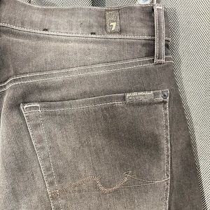 7 For All Mankind Black Faded Jeans - 31/34